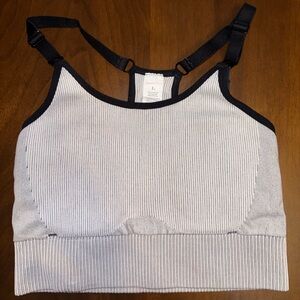 Isabel Maternity by Ingrid & Isabel Black and White Ribbed Nursing Sports Bra